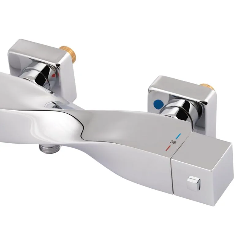 Змішувач термостатичний Qtap QTZKR40T105C хромований латунь 295x100x60 мм