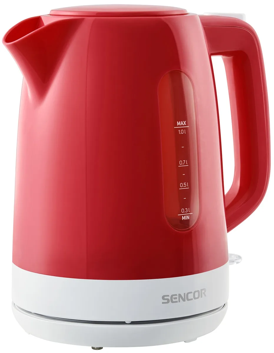 Електрочайник Sencor пластиковий 1 л червоний 2200 Вт