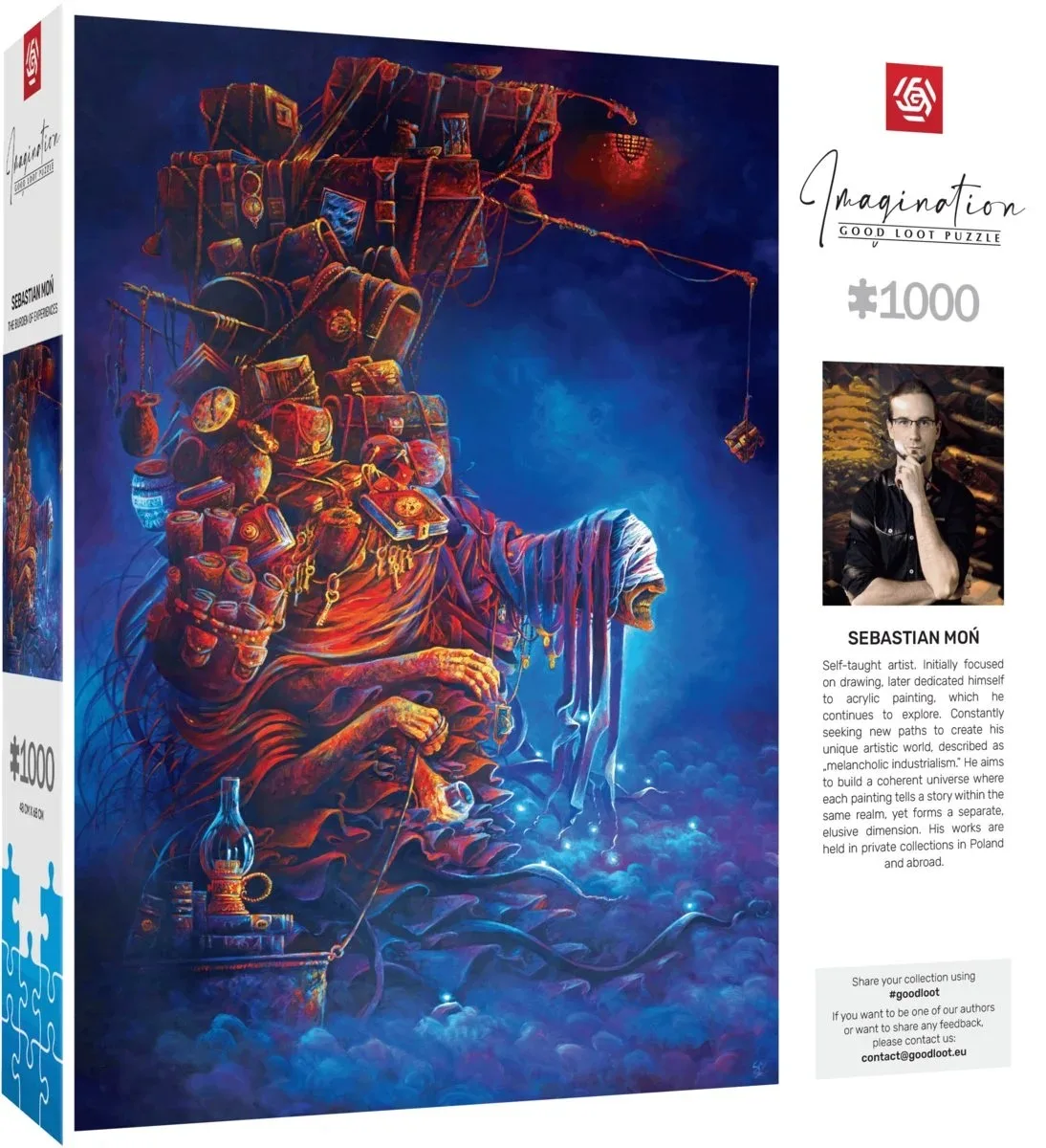 Пазл GoodLoot Imagination: Sebastian Mon The burden of experiences 1000 ел.