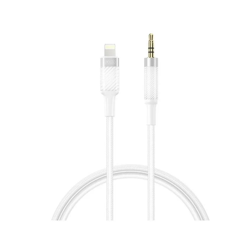 Аудіокабель XO Lightning to 3.5mm 1м білий