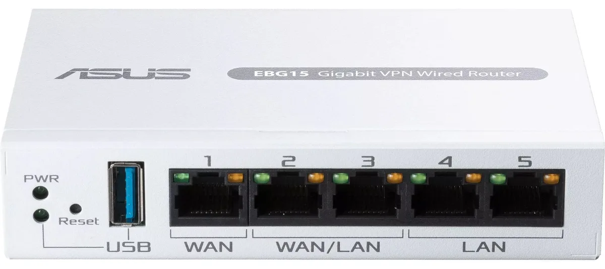 Маршрутизатор ASUS ExpertWiFi EBG15 2xGE LAN  1xGE WAN, 2xGE WAN/LAN, USB 3.2, BT