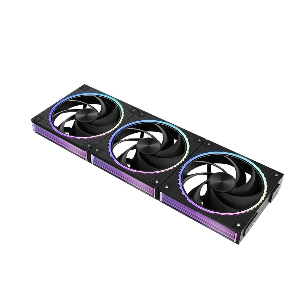 Корпусний вентилятор Zalman ZM-DF120R  ARGB,  120мм, 800-2300rpm, 4pin, PWM, 3pin+5VARGB, 34,5dBa, POGO pin, Magnetic,  Reversed, чорний