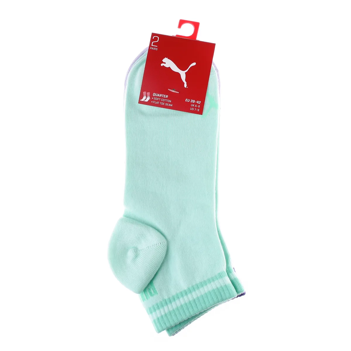 Шкарпетки Puma 75% хлопок 39-42 фиолетовый мятный 2 пары