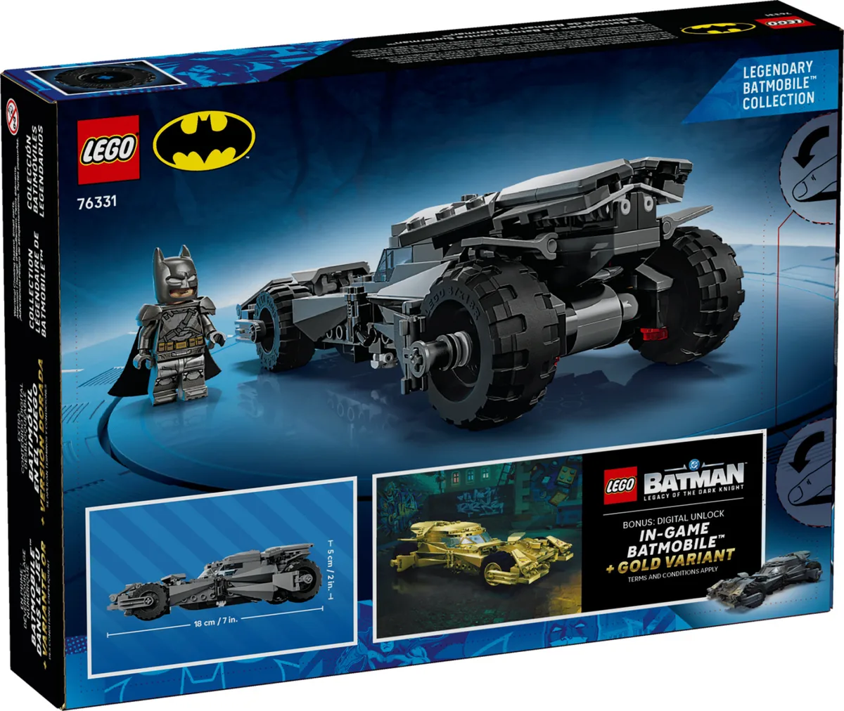 Конструктор LEGO Super Heroes сірий Бетмобіль 9+ для хлопчиків і дівчаток