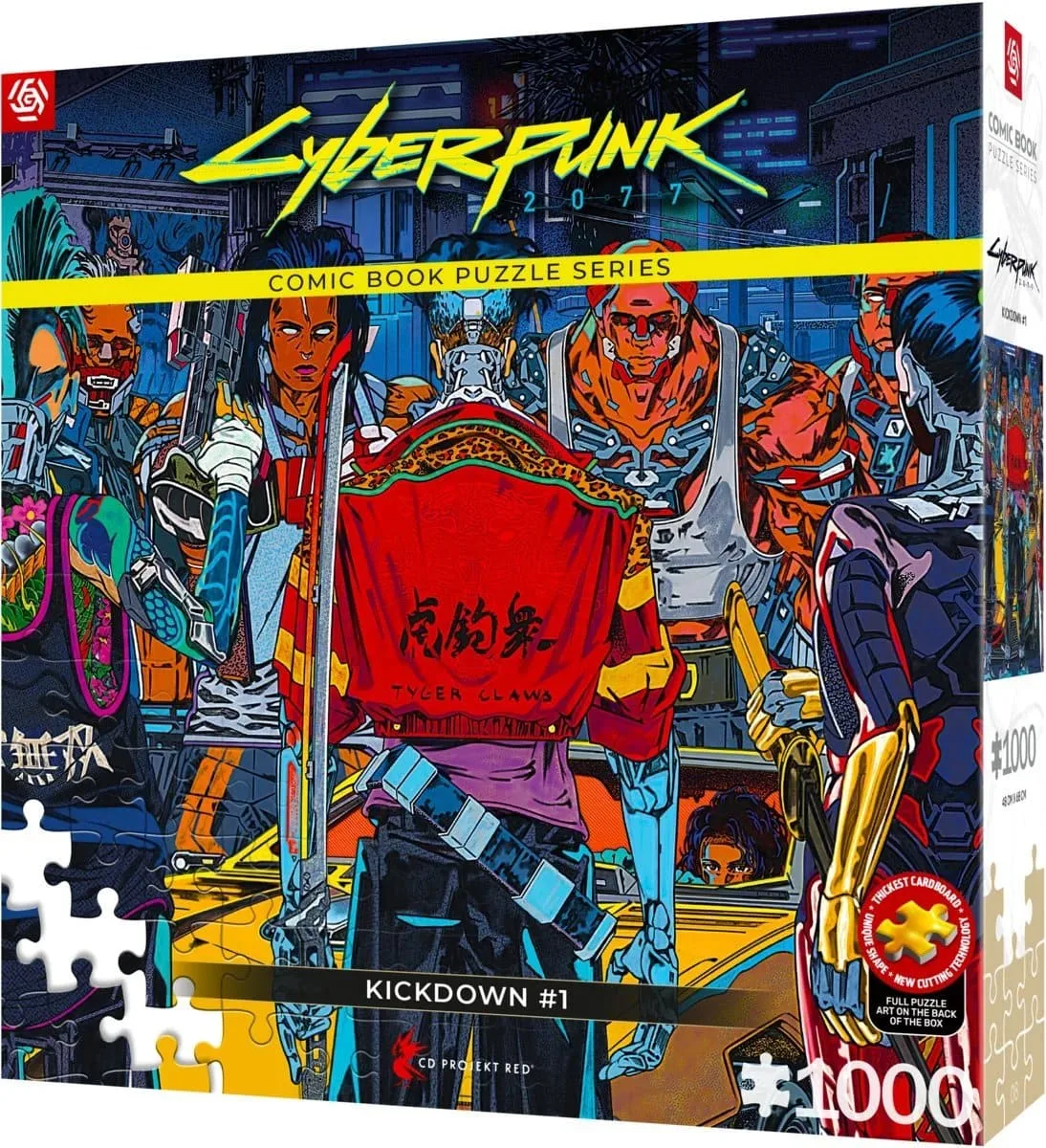 Пазл GoodLoot картонний 1000 елементів Cyberpunk 2077 Kickdown