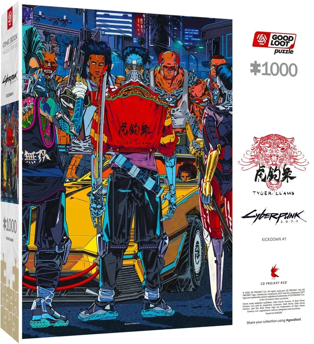 Пазл GoodLoot картонний 1000 елементів Cyberpunk 2077 Kickdown