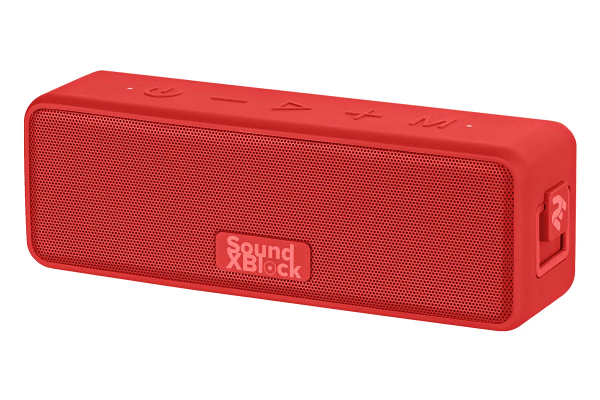 Акустическая система 2E SoundXBlock TWS, MP3, беспроводная, водонепроницаемая, красная.