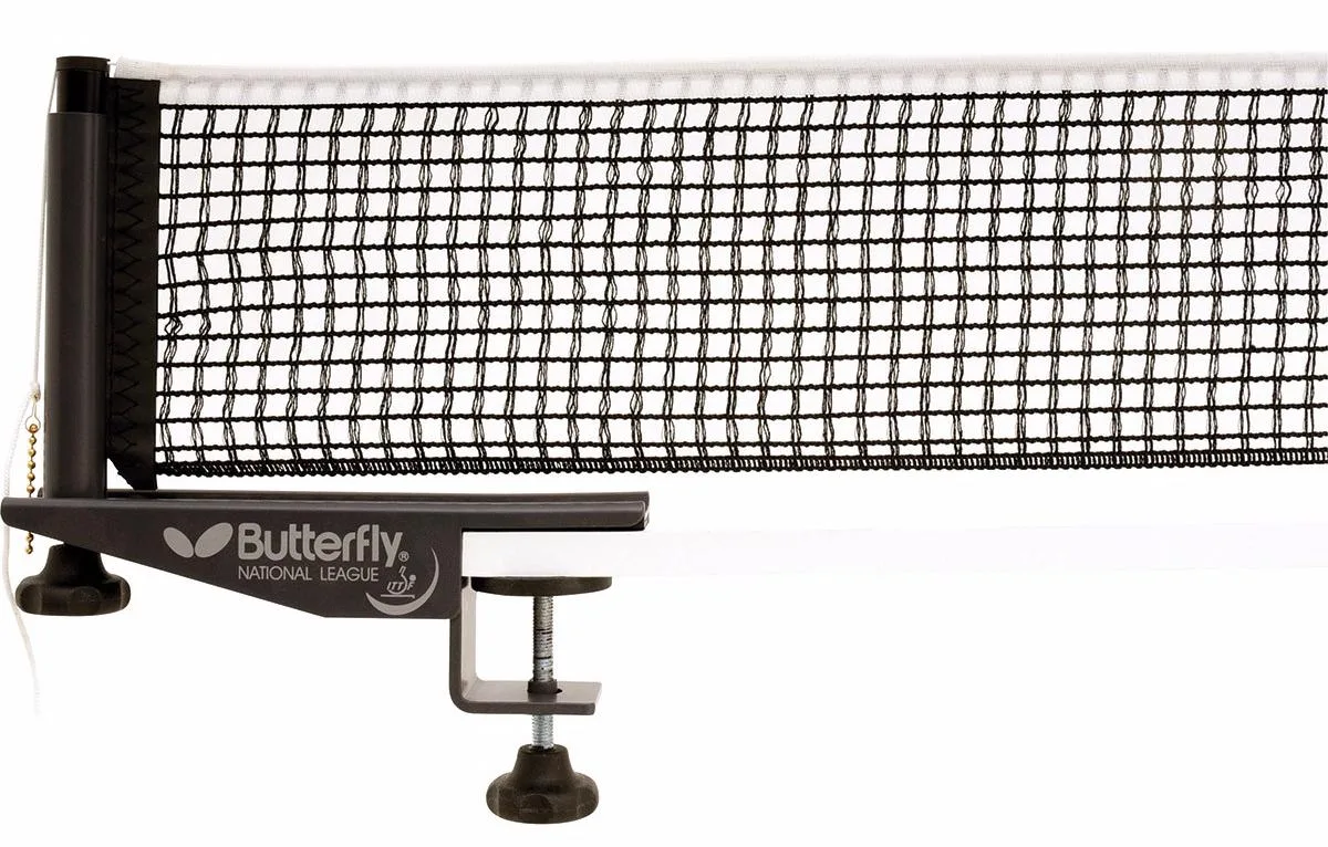 Сітка для настільного тенісу Butterfly нейлон чорна з гвинтовим кріпленням