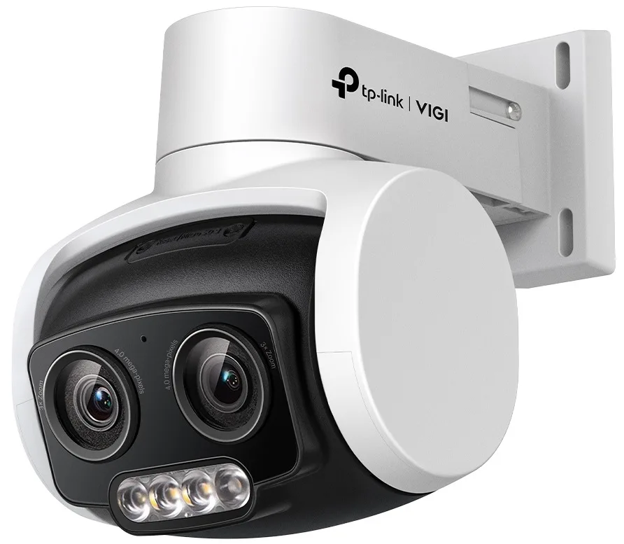 IP-Камера TP-LINK VIGI C540-V, PoE, 4Мп, 2,8-12мм, H265+, IP66, Dome, кольорове нічне бачення, подвійний об'єктив, зовнішня