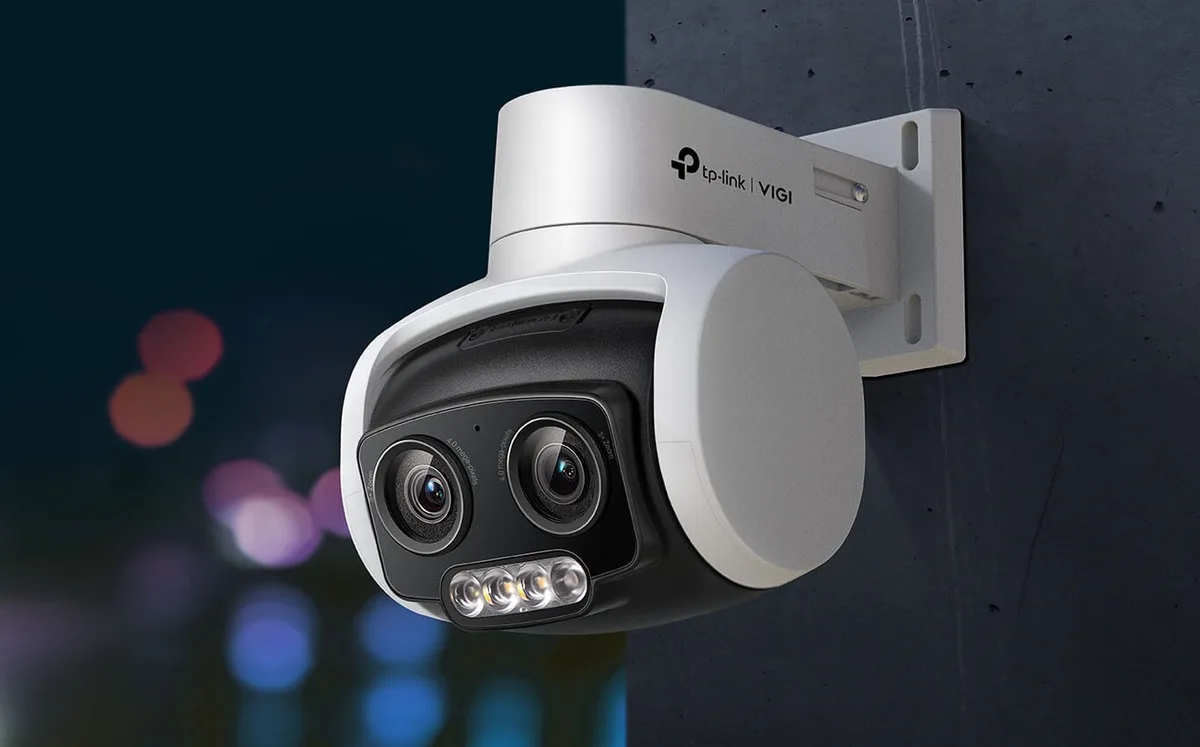 IP-Камера TP-LINK VIGI C540-V, PoE, 4Мп, 2,8-12мм, H265+, IP66, Dome, кольорове нічне бачення, подвійний об'єктив, зовнішня