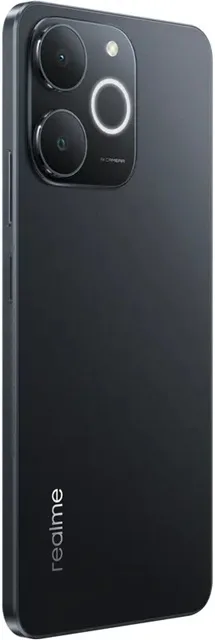 Смартфон Realme, пластик, 6.74 дюйма, черный, 4ГБ, 128ГБ.