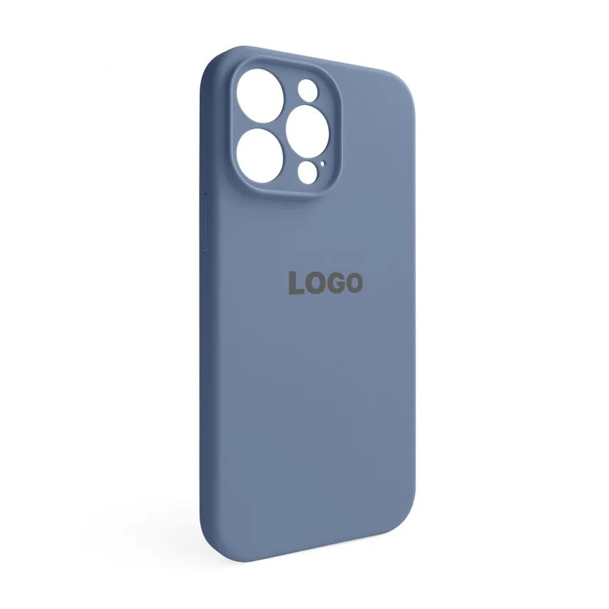 Чохол силіконовий для Apple iPhone 14 Pro Max  lavender grey закрита камера