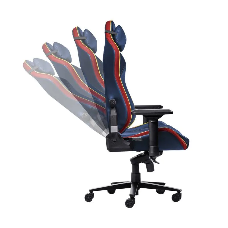 Крісло Trust GXT721SM Ruya Pro Superman edition, ПУ шкіра, Foldable Armrests, синій