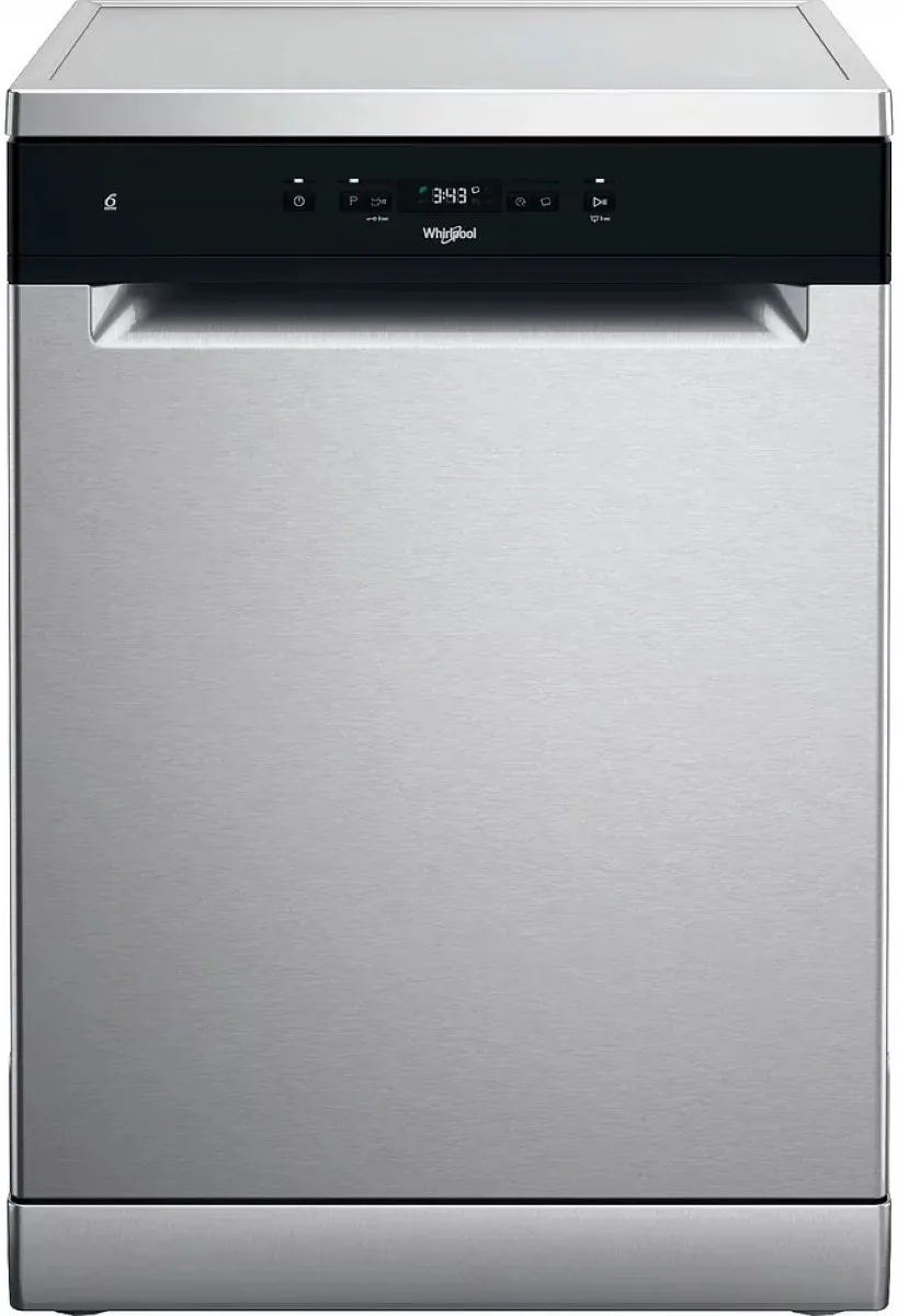 Посудомийна машина Whirlpool, 14 комплектів, клас енергоспоживання A++, 60 см, з дисплеєм, інверторний двигун, нержавіюча сталь.