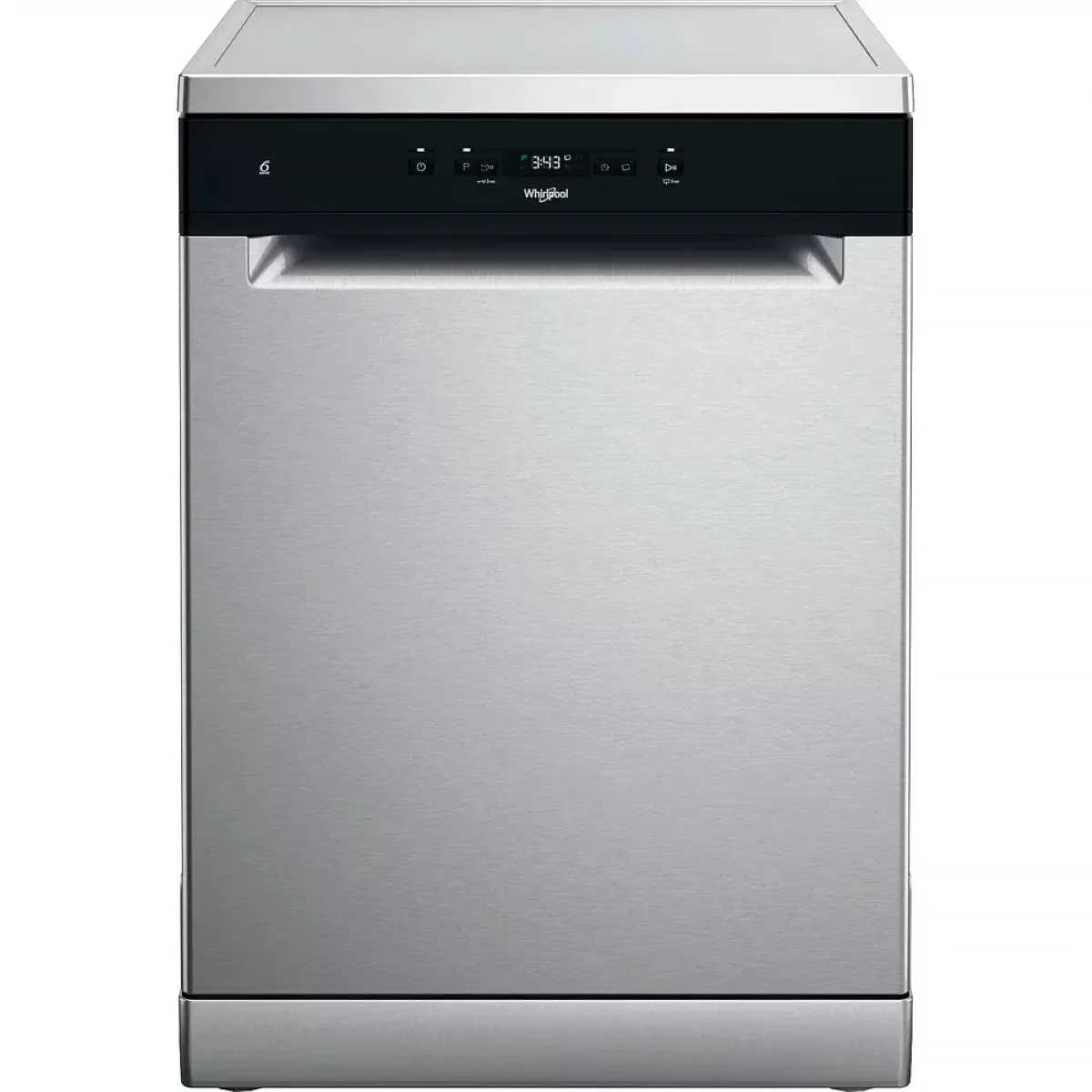 Посудомийна машина Whirlpool, 14 комплектів, клас енергоспоживання A++, 60 см, з дисплеєм, інверторний двигун, нержавіюча сталь.