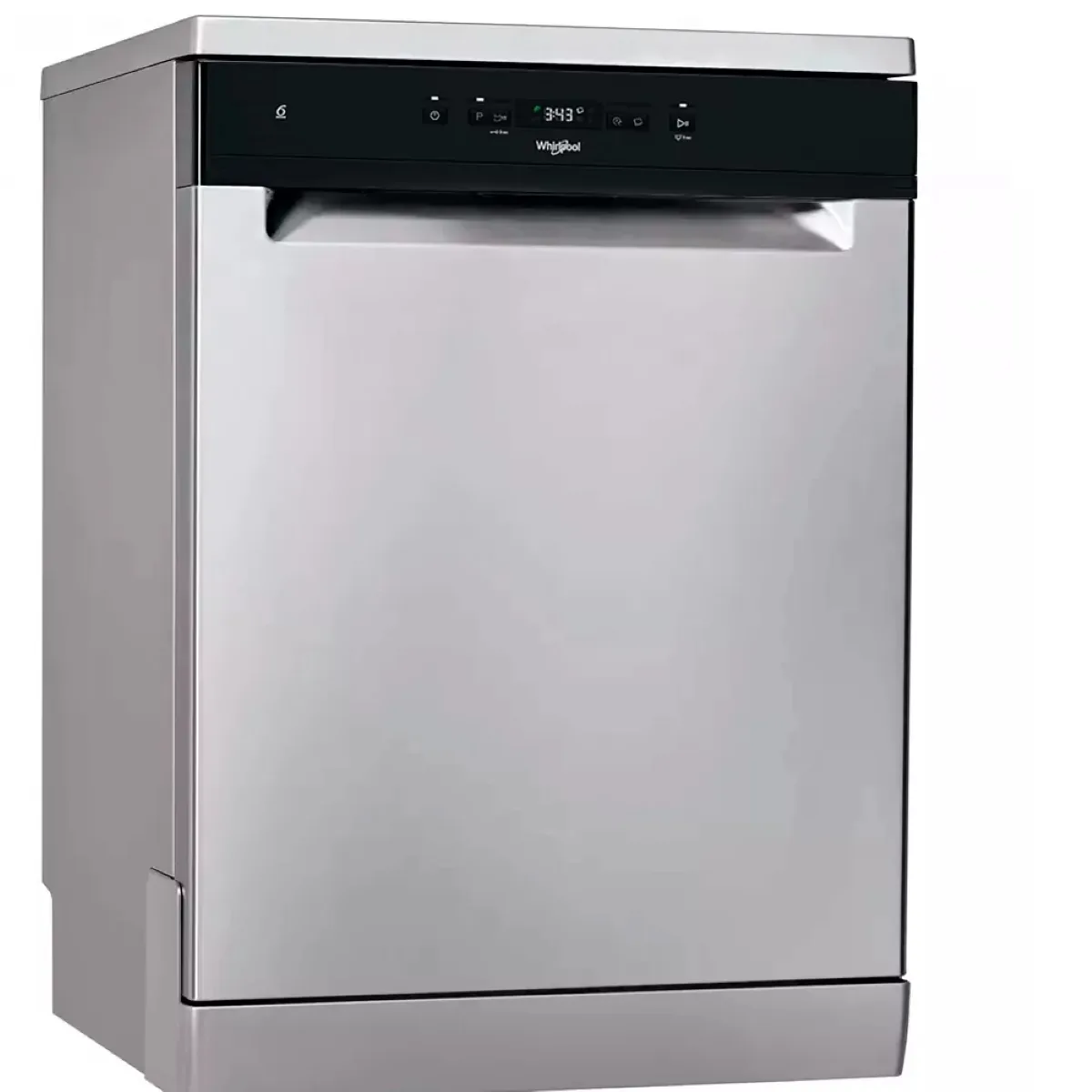 Посудомийна машина Whirlpool, 14 комплектів, клас енергоспоживання A++, 60 см, з дисплеєм, інверторний двигун, нержавіюча сталь.