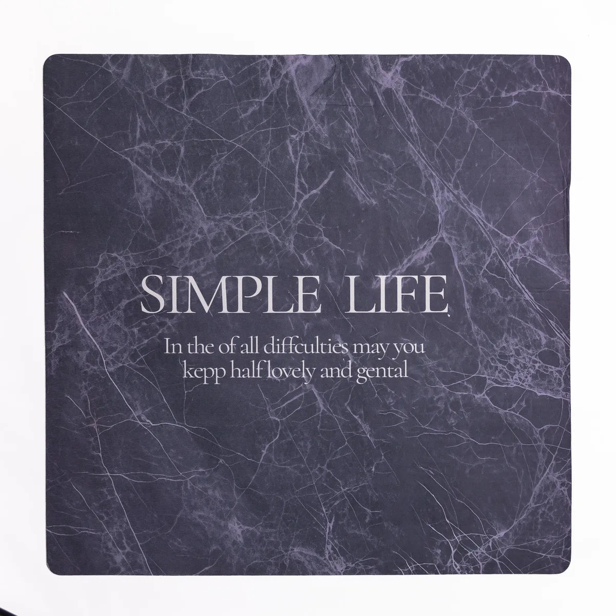 Килимок для ванної Simple Life діатомітовий 58х58 см чорний