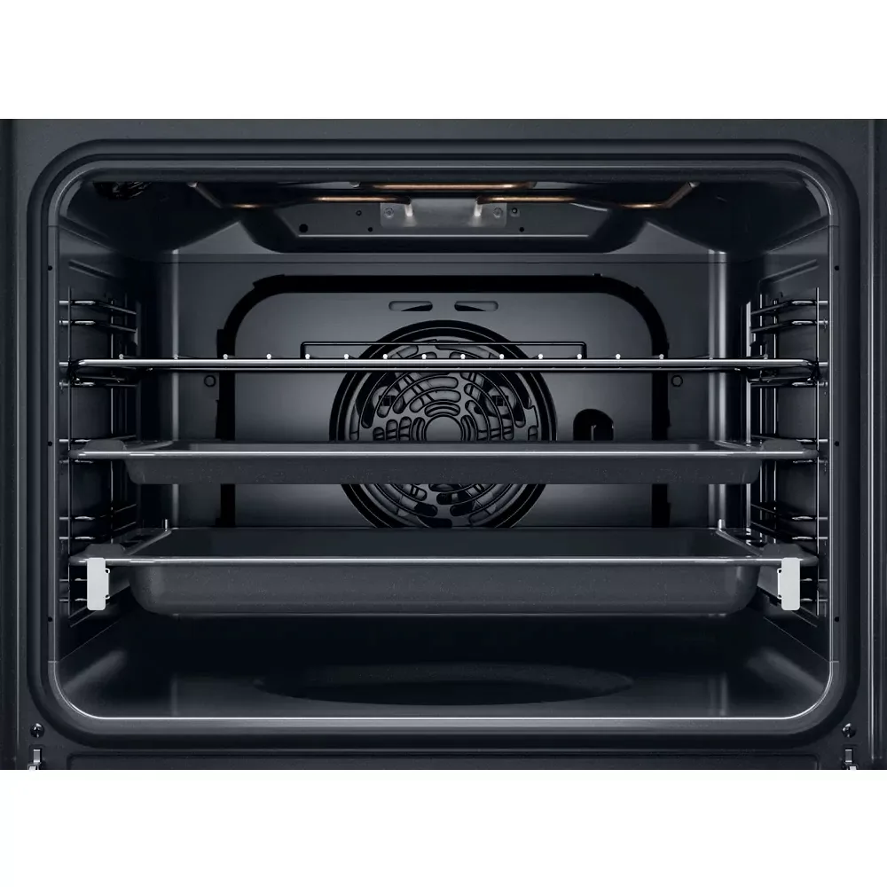 Електрична духова шафа Whirlpool, 71 л, клас енергоефективності A+, з дисплеєм, конвекційним приготуванням, телескопічними направл