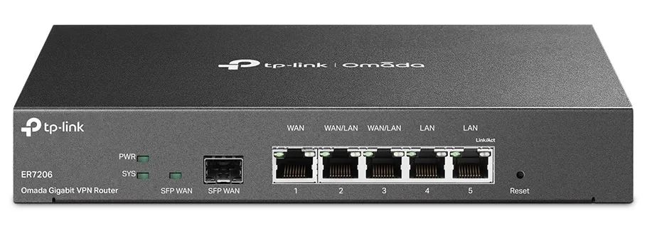 Мультисервісний маршрутизатор TP-LINK 2xGE LAN 1xGE WAN 1xSFP чорний