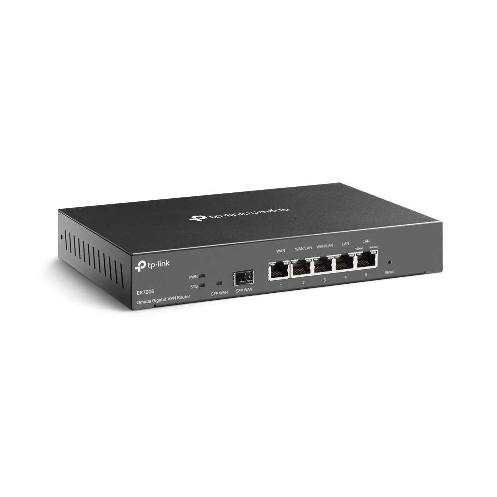 Мультисервісний маршрутизатор TP-LINK 2xGE LAN 1xGE WAN 1xSFP чорний