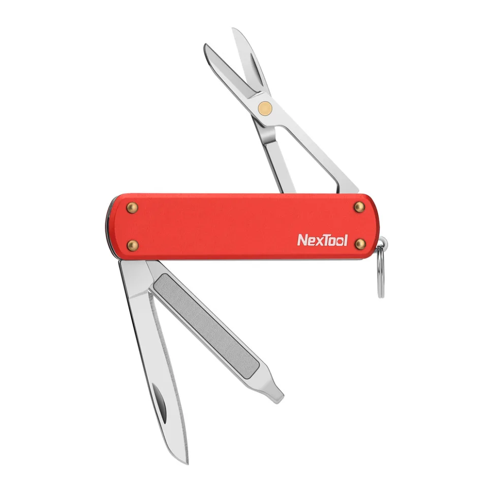 Мультитул NexTool сталь 420J2 алюміній 64,5х18,3х7,8 мм червоний