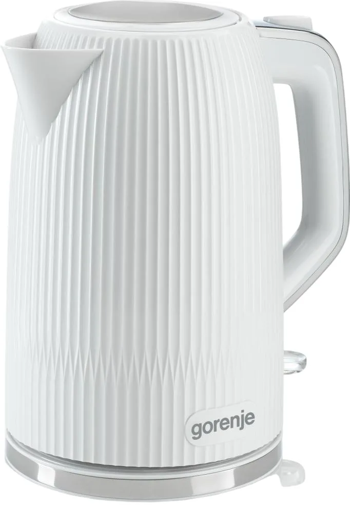Электрочайник Gorenje 17л с контролем Strix, матовая белая поверхность