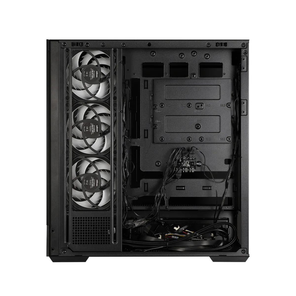 Корпус Zalman P40 NAMU без БЖ, 2xUSB3.0, 1x Type C, 3x120мм ARGB Reverse,  1x120мм ARGB, VGA 420мм, LCS ready, TG Side/Front Panel, ATX, чорний