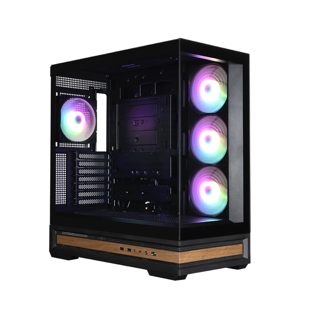 Корпус Zalman P40 NAMU без БЖ, 2xUSB3.0, 1x Type C, 3x120мм ARGB Reverse,  1x120мм ARGB, VGA 420мм, LCS ready, TG Side/Front Panel, ATX, чорний