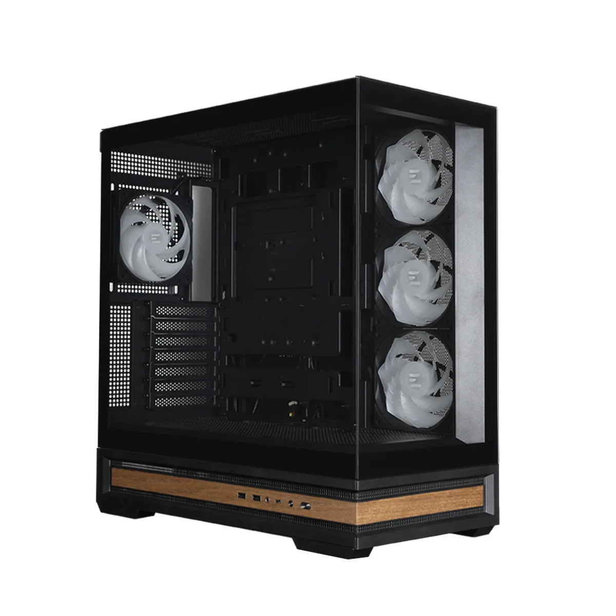 Корпус Zalman P40 NAMU без БЖ, 2xUSB3.0, 1x Type C, 3x120мм ARGB Reverse,  1x120мм ARGB, VGA 420мм, LCS ready, TG Side/Front Panel, ATX, чорний