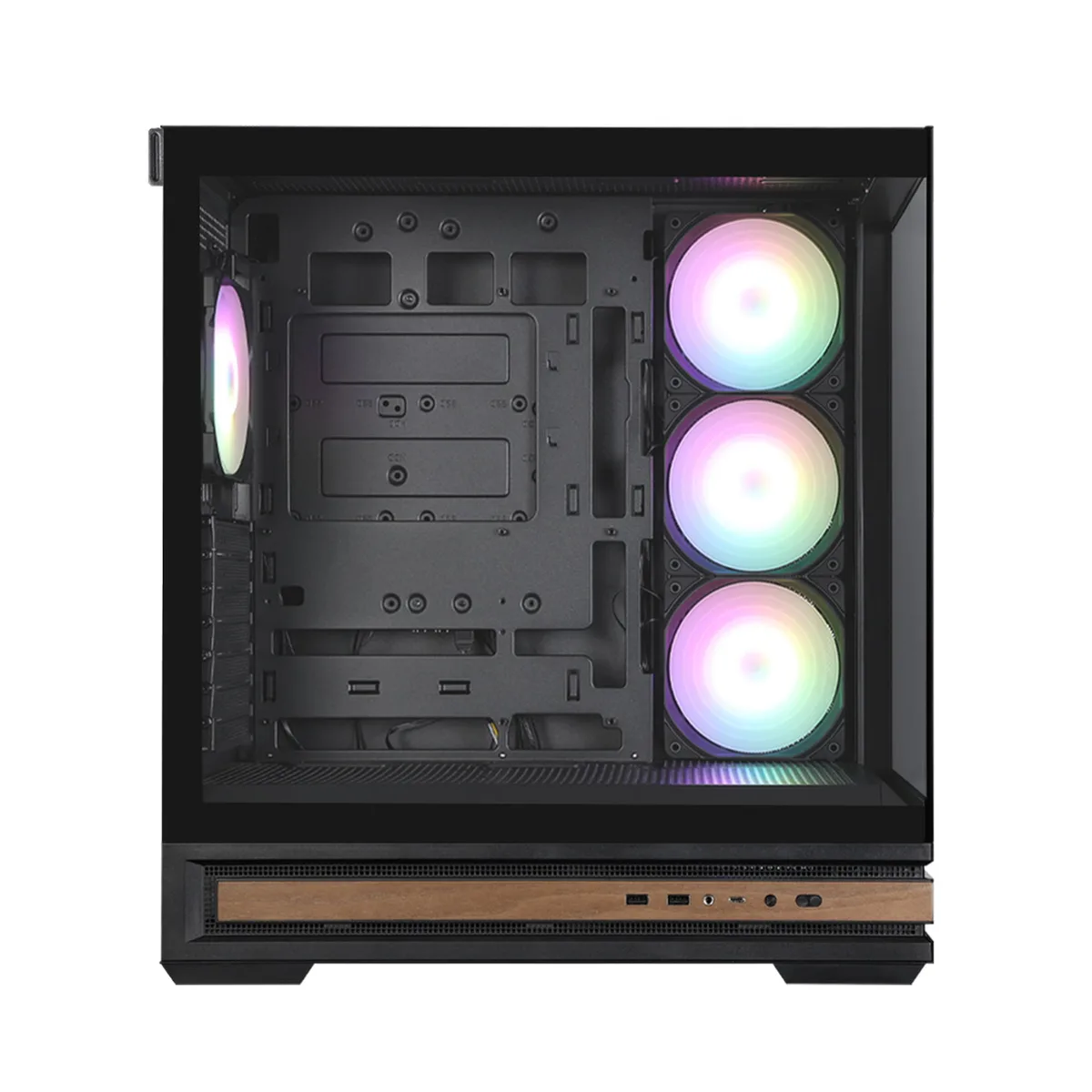 Корпус Zalman P40 NAMU без БЖ, 2xUSB3.0, 1x Type C, 3x120мм ARGB Reverse,  1x120мм ARGB, VGA 420мм, LCS ready, TG Side/Front Panel, ATX, чорний