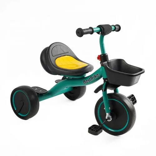 Велосипед 3-х колесный Best Trike для детей с металлической рамой и резиновыми колесами для прогулок