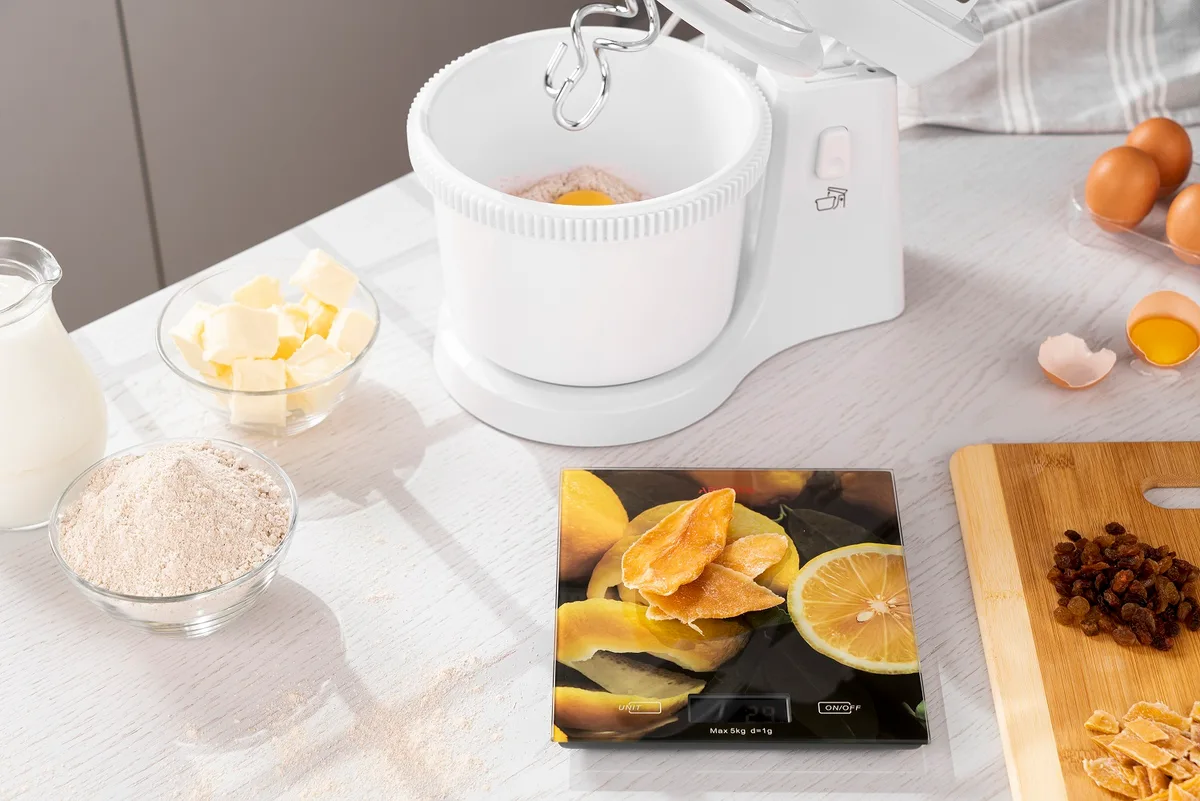 Кухонні ваги ARDESTO Lemon, 5 кг, AAAx2 в комплекті, скляні, багатоколірні.