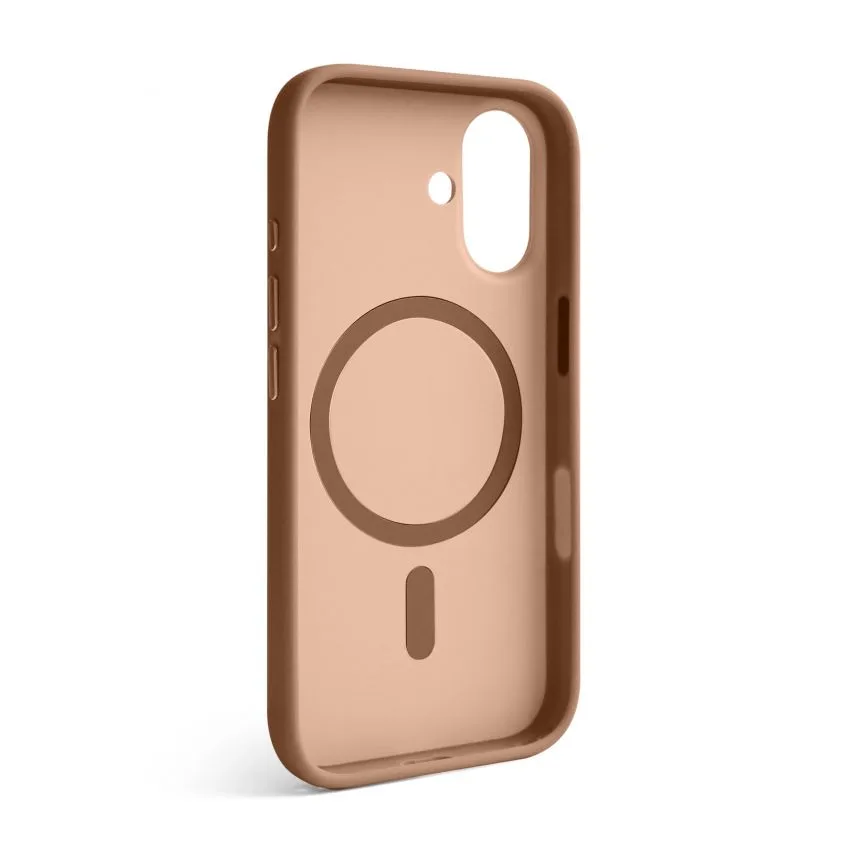 Чохол Soft Matte MagSafe для iPhone TPU 17 бежевий