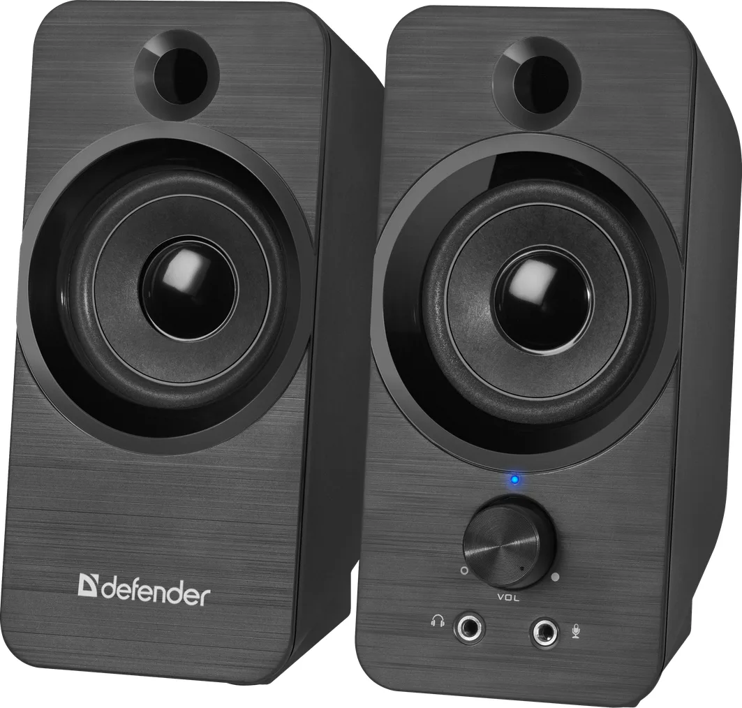 Акустична система Defender 2.0 USB 8W пластик 165х77х75 мм чорна