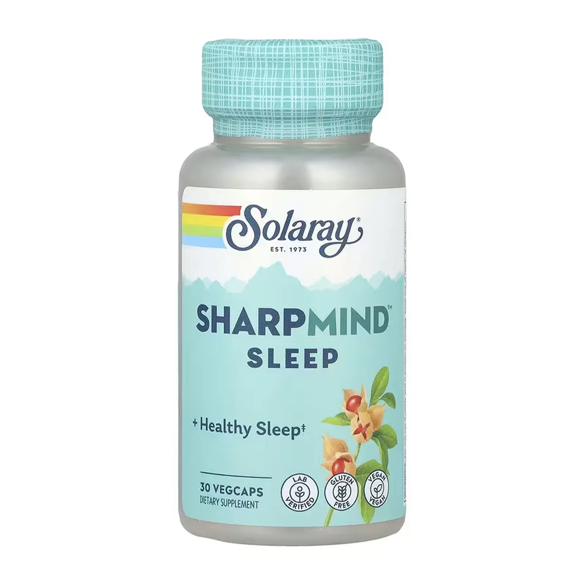 Solaray SharpMind Nootropics Sleep 30 в капсулах з ашвагандою, мелатоніном та L-гліцином