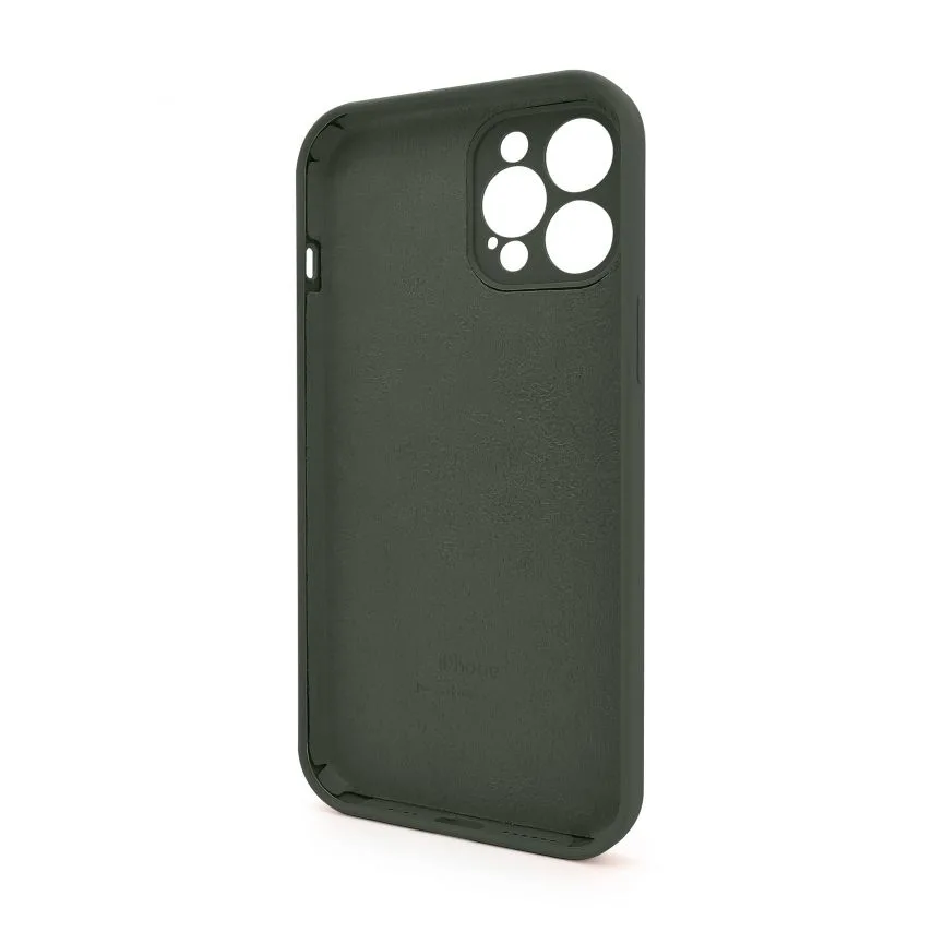 Чохол силіконовий для iPhone 12 Pro Max 35 закрита камера зелений