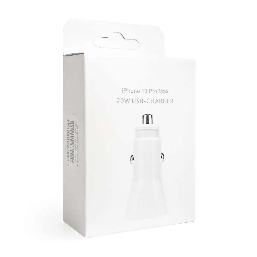 Зарядний пристрій для Apple iPhone адаптер 20W пластиковий білий