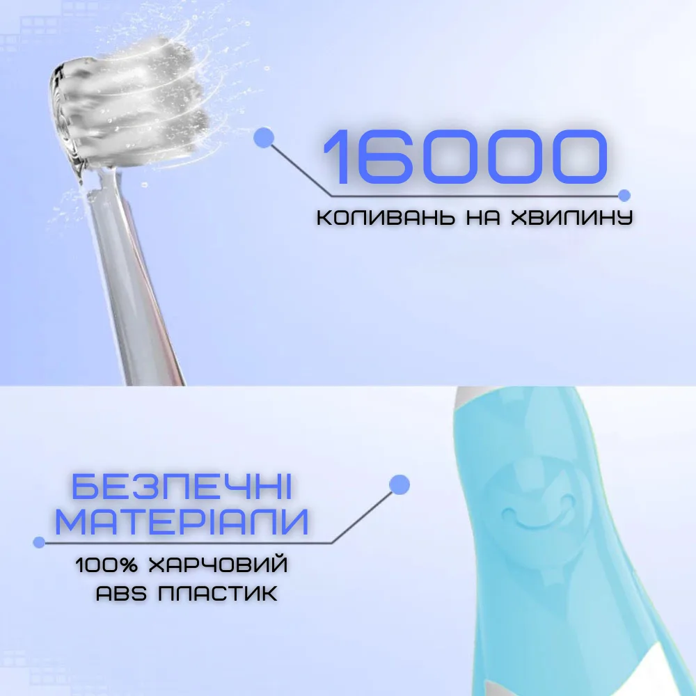 Детская звуковая зубная щетка Seago SG513 с LED подсветкой 16000 ударов/мин розовая