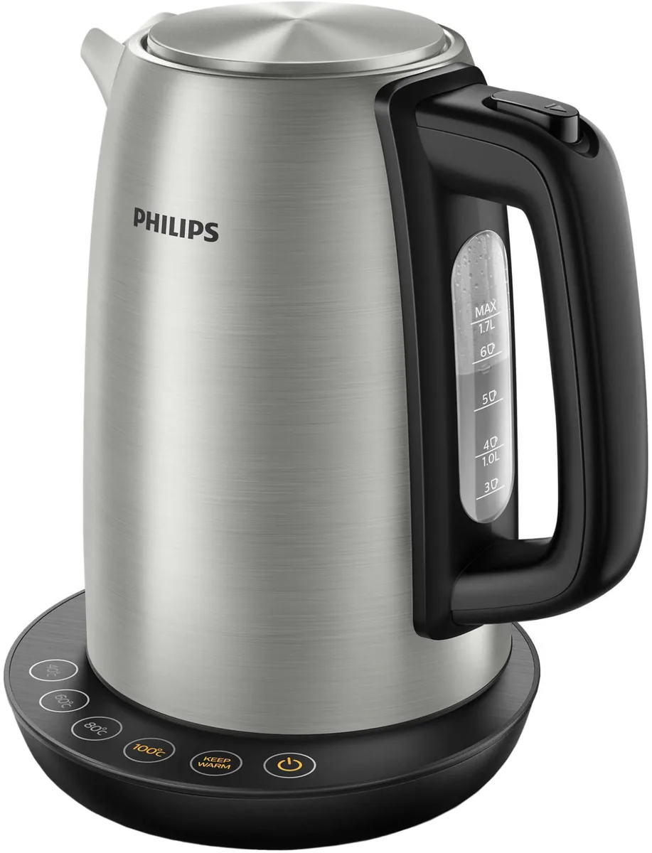 Електрочайник Philips нержавіюча сталь 1,7 л чорний 1850 Вт