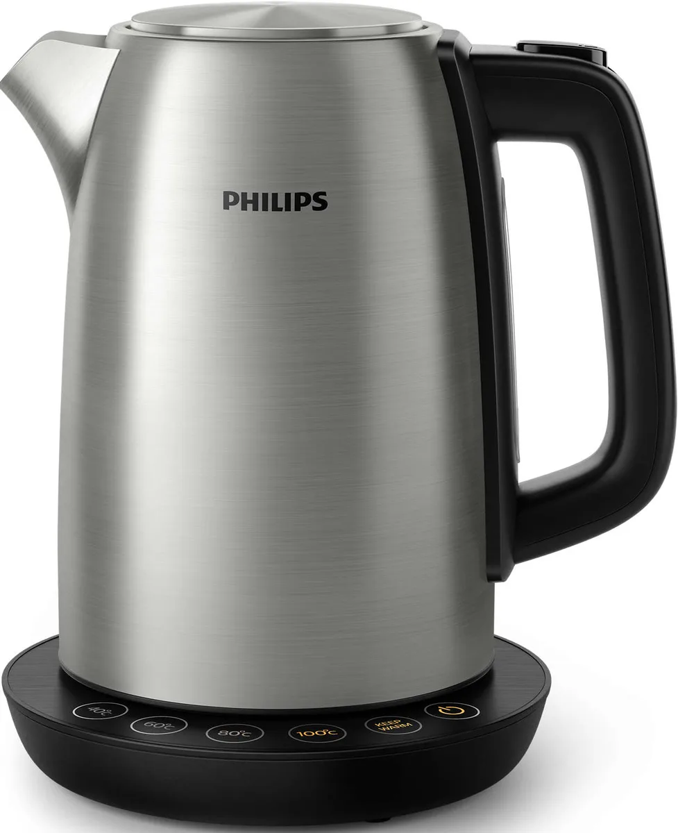 Електрочайник Philips нержавіюча сталь 1,7 л чорний 1850 Вт