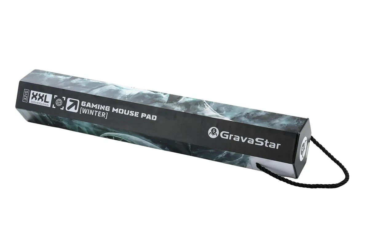 Ігрова поверхня GravaStar тканина 900х450х3 мм біла з малюнком WINTER
