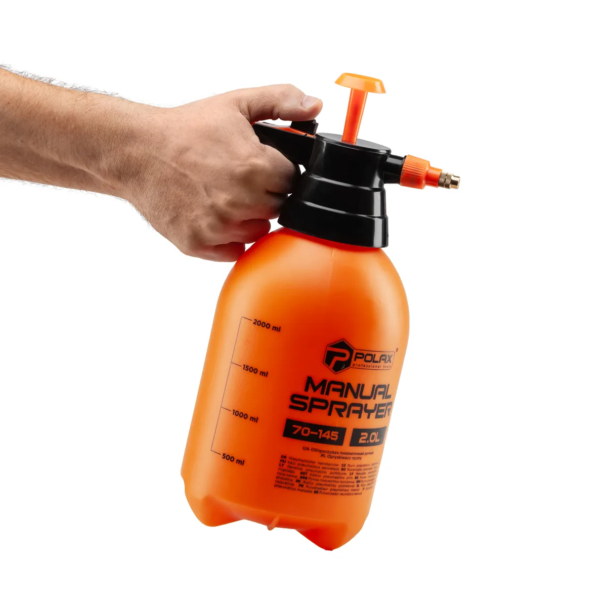 Оприскувач пневматичний Polax HDPE 2 л Червоний