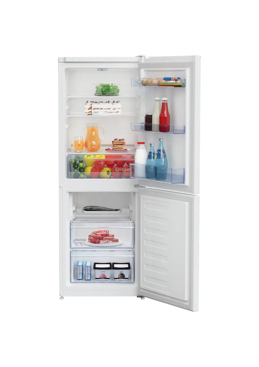 Холодильник Beko с нижней морозильной камерой 229 л двухкамерный для кухни с механическим управлением белый