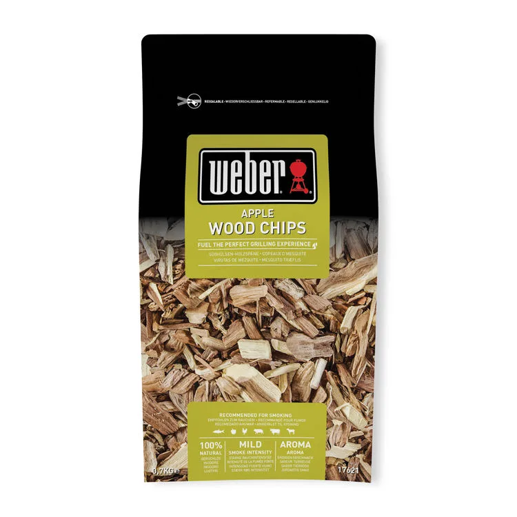 Тріска для копчення Weber яблучне дерево 17х32х12 см 0,7 кг