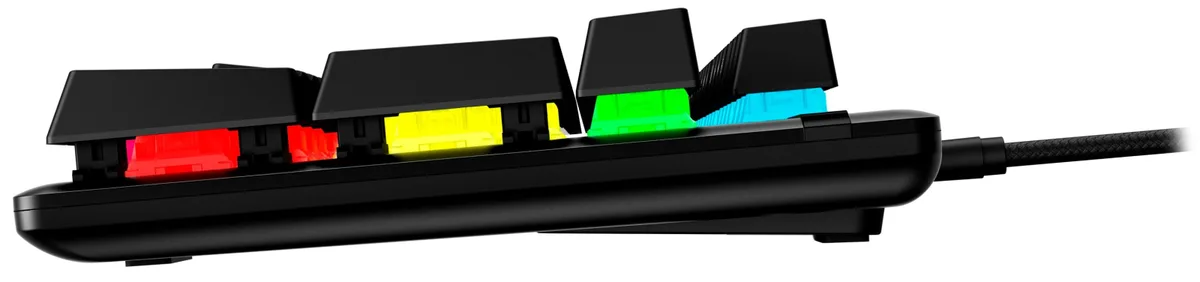 Клавіатура механічна HyperX Alloy Origins PBT 104key, Red, USB-A, EN/UA, RGB, чорний