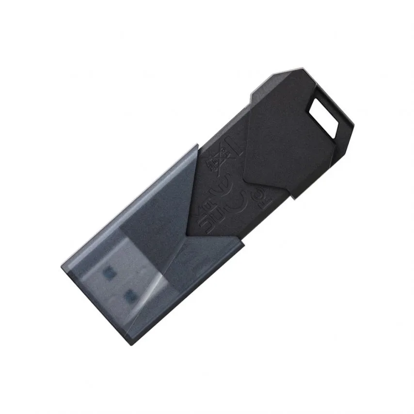 Флеш-пам'ять USB Kingston 128Гб пластик чорна USB 3.2 Gen1 висувна