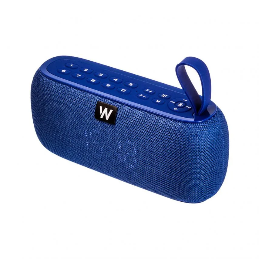 Портативна колонка WALKER Bluetooth 5Вт 1200мАг 189х64х84 мм Синя