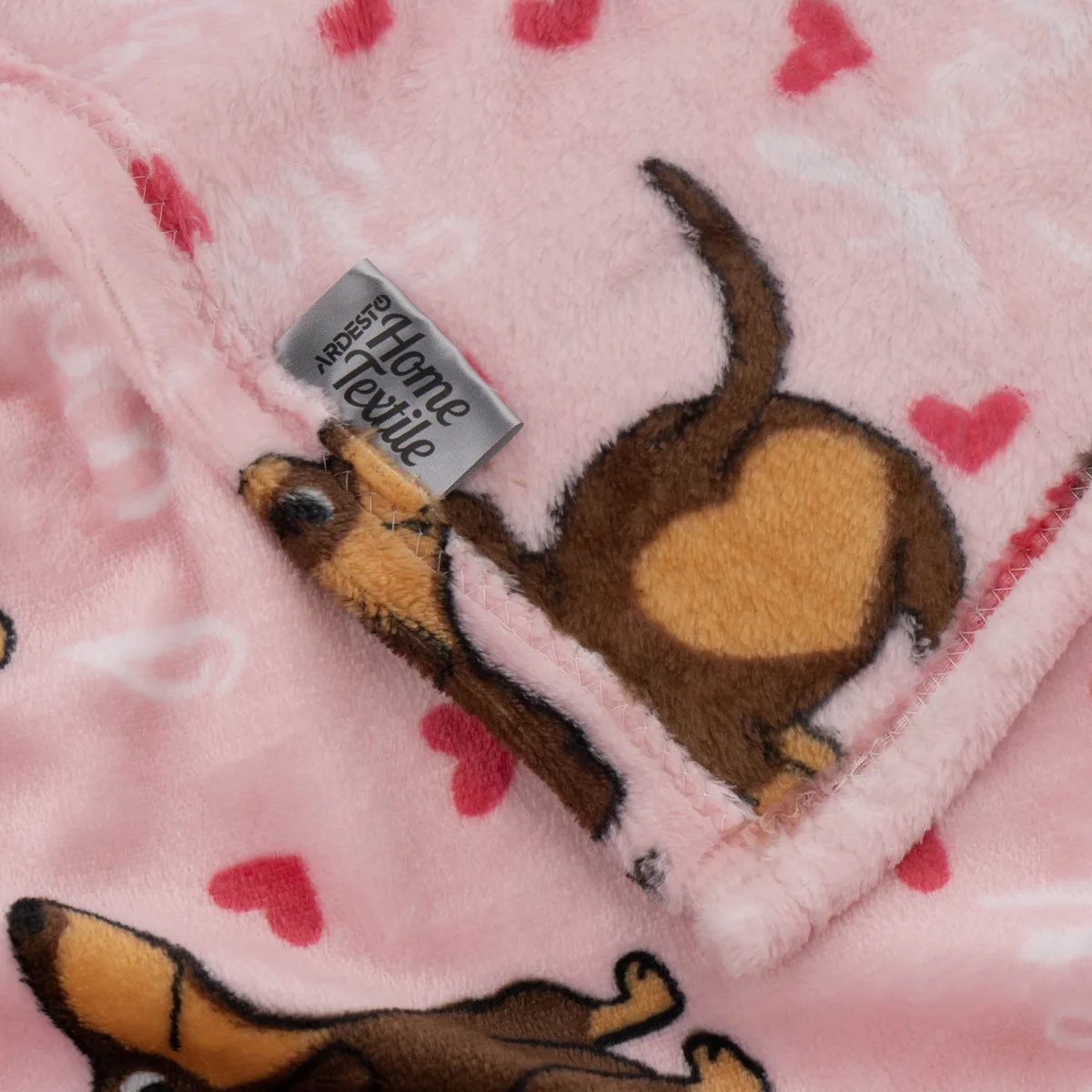Плед ARDESTO Flannel 160х200см 100% поліестер з песиками для спальні вітальні дитини та пікніка