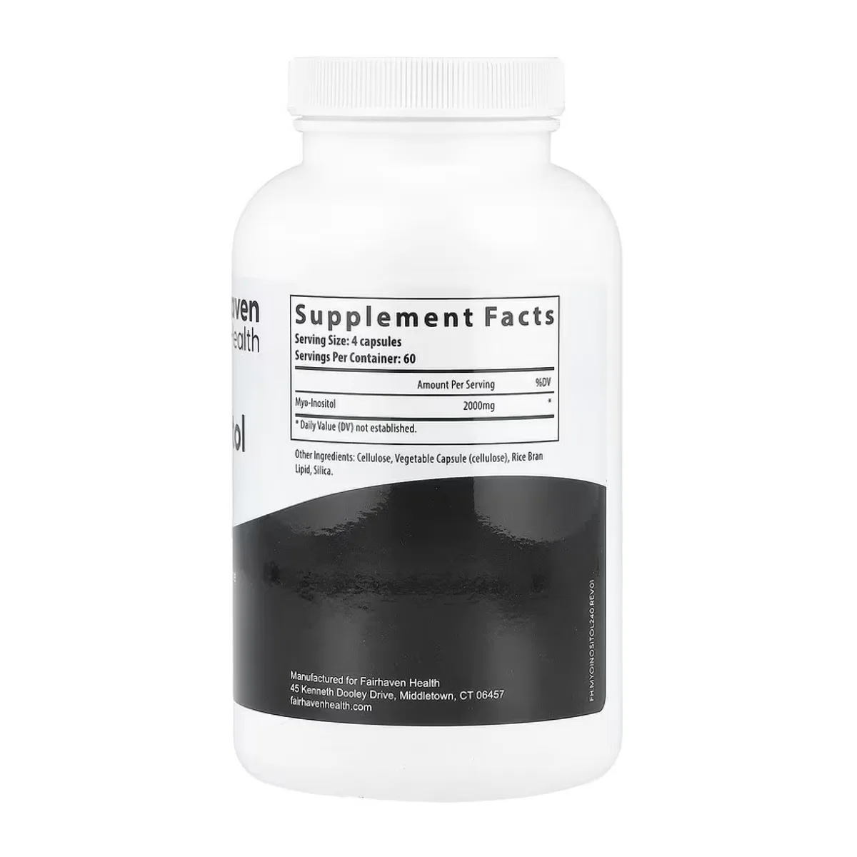 Myo-Inositol Fairhaven Health веганські капсули 240 шт підтримка метаболічного балансу