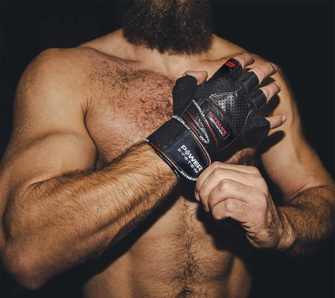 Перчатки для фитнеса Active Point Искусственная кожа XL Черные Красные